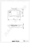Renault Fluence Megane II III Peugeot 207 308 307 Partner Berlingo C2 C3 C4... KALE-BALATA