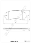 Ford Transit V348 Ön Fren Balatası Fişsiz KALE-BALATA