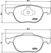 Ford Focus C-Max Mazda 3 Volvo S40 V50 C30 C70 Ön Fren Balatası BREMBO