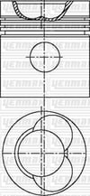 Ford 254 CID Dover 90 Piston Segman Q107.21mm STD YENMAK