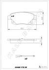 Ford Transit V347 Arka Fren Balatası Fişli KALE-BALATA