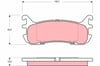 Ford Asia Oceania Laser / Laser Lidea BA2 Arka Disk Balata TRW
