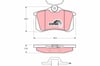 Ford Galaxy I Volkswagen Bora I Golf III IV Passat Polo III IV Arka Disk Balata TRW