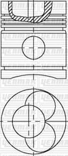 Ford Trader-Fordson Piston Segman Q100.0MM STD YENMAK