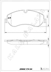 Ford Transit V363 Ön Fren Balatası KALE-BALATA