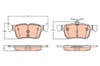 Ford Mondeo V Arka Aks Disk Balata TRW