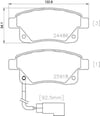Ford Transit V347 V348 Arka Fren Balatası Fişli BREMBO