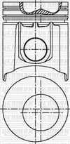 Ford Piston Segman Q111.76mm STD YENMAK
