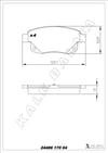 Ford Transit V347 Arka Fren Balatası Fişsiz KALE-BALATA
