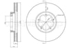 Transit V348 Ön Fren Disk Ayna 3.2 200PS CIFAM
