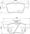 Ford Galaxy III Arka Fren Balatası BREMBO