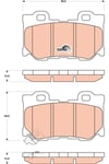 Infiniti FX50 Arka Balata Disk TRW