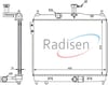 Hyundai Getz 06- 1.5 CRDI Dizel Radyatör [Alt Borusu Dirsekli] RADISEN