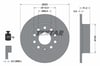 Volkswagen Golf 5 Golf 6 Jetta Caddy Audi A3 Seat Leon Arka Fren Diski TEXTAR