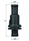 Volkswagen Golf 5 Termostat Komple 80C MAHLE