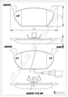 Volkswagen Golf 7 Audi A3 Seat Leon Skoda Octavia Üstten Kulaklı Ön Fren... KALE-BALATA