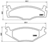 VW Golf II Jetta II Passat II Cordoba Ibiza Ön Balata BREMBO