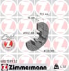 Volkswagen Golf III Arka Fren Diski Delikli ZIMMERMANN