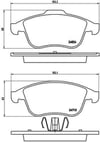 Renault Grand Scenic III Ön Fren Balatası BREMBO