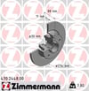 Renault Grand Scenic III Arka Fren Diski ZIMMERMANN