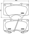 Toyota Hilux Land Cruiser Prado Ön Fren Balatası BREMBO