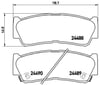 Hyundai Santafe Arka Fren Balatası 2.0L CRDi 2.2L D4EB BREMBO