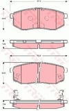Hyundai Galloper II JK-01 Arka Disk Balata TRW