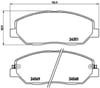 Hyundai Santafe Ön Fren Balatası 2.0L 2.2L D4EB CRDi / H350 2.5L D4CB CRDi /... BREMBO