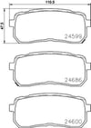 Hyundai Starex-H1 Arka Fren Balatası / ix55 / Kia Carnival BREMBO