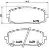 Hyundai i10 Ön Fren Balatası 1.1L CRDi / Kia Picanto 1.0L 1.1L BREMBO