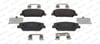 Hyundai i30 Kia Ceed Ön Fren Balata 15 Jant İçin Aşınma İkaz Soketli FERODO