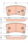Opel Insignia A Saab 9.5 Chevrolet Malibu Arka Fren Balatası [16 İnç Jant] TRW