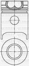 Iveco 750 TRK Uzun Tip Piston Segman Q110.0mm STD YENMAK