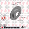 Hyundai ix20 Arka Fren Diski Dolu Tip ZIMMERMANN