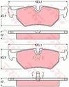 Daimler XJ Jaguar Vanden Plas XJ XK 8 Arka Aks Disk Balata TRW