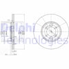 Jaguar Double Six Sovereign E Type S Type XJ12 XJ6 XJS Arka Fren Diski Deliksiz DELPHI
