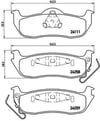 Jeep Arka Fren Balatası Low-Met BREMBO
