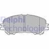 Renault Kadjar Koleos II Nissan Qashqai X-Trail III Ön Balata DELPHI