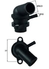Chevrolet Kalos Lacetti Lova Nubira Estate Rezzo Vivant Termostat 88C MAHLE