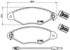 Renault Kangoo II Citroen Xsara Peugeot 206 Ön Fren Balatası BREMBO