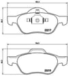 Renault Laguna II Ön Fren Balatası BREMBO