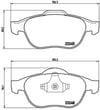 Renault Laguna II Ön Fren Balatası BREMBO