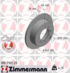 Mitsubishi Lancer Arka Fren Diski Dolu Tip ZIMMERMANN