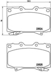 Toyota Land Cruiser Arka Fren Balatası BREMBO