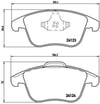 Land Rover Freelander II L359 Range Rover Evoque L538 Ön Fren Balatası BREMBO