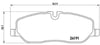 Land Rover Discovery III-IV L319 Range Rover Vogue L322 Ön Fren Balatası BREMBO