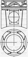 MAN Neoplan D 2876 LF Piston Segman Q128.0mm STD Euro 3 YENMAK