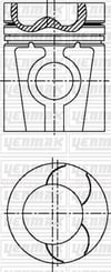MAN DT 10 UT Piston Segman Q121.0mm STD YENMAK