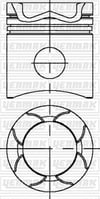 MAN D 2866 LF Piston Segman Q128.0mm STD Euro 2 YENMAK