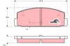 Mazda 323 6 626 RX Arka Aks Disk Balata TRW